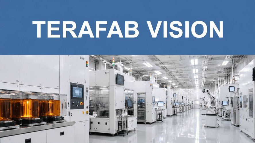 Terafab semiconductor manufacturing facility official product photo