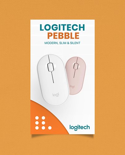 Logitech launches Pebble Up mouse with a fold-up grip and 90-day battery official product photo