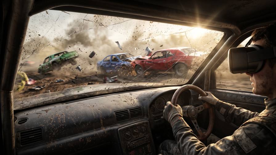 FlatOut 4 VR leaves Early Access with passenger rides