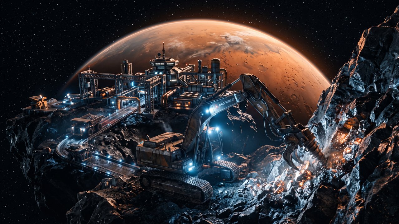 Asteroids as space hardware stores: epfl's strategy for martian colonization