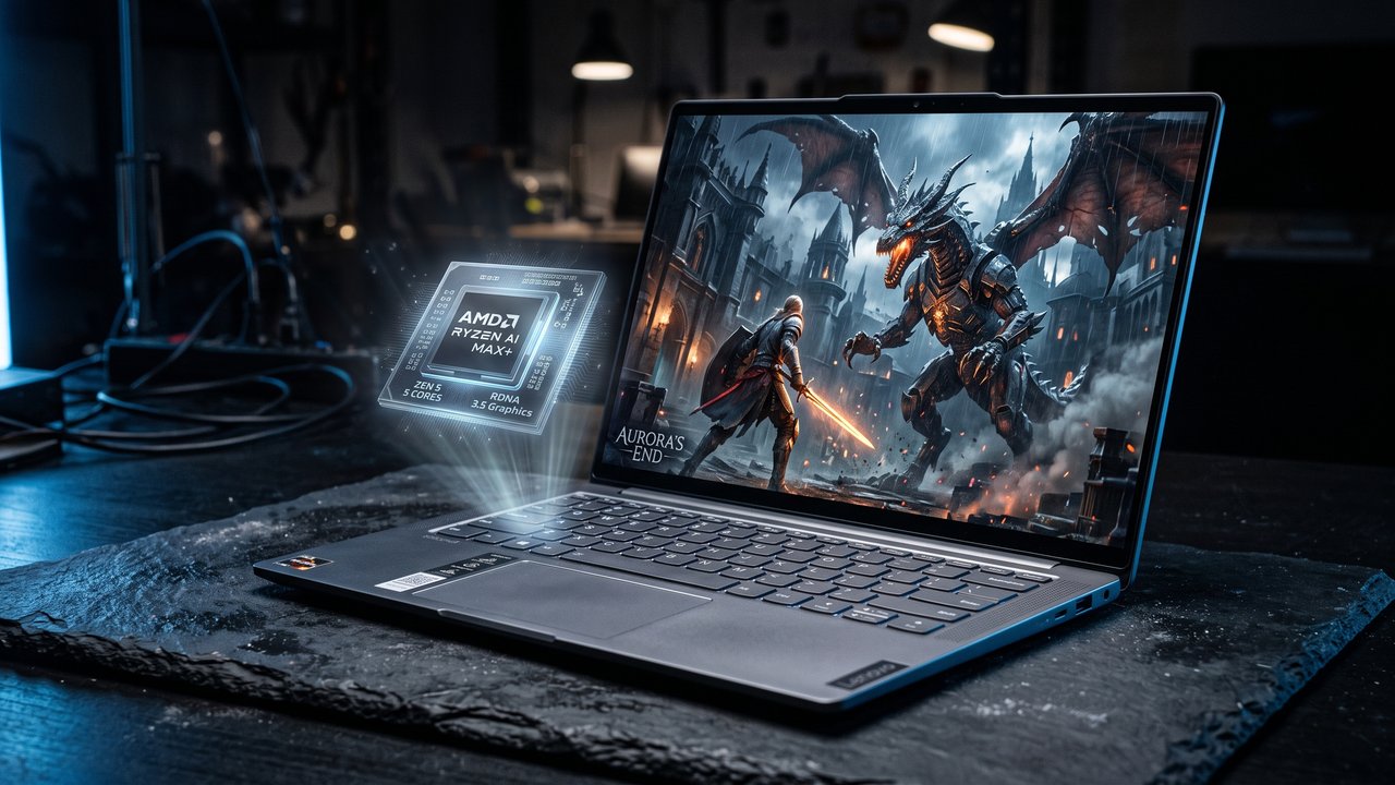 Lenovo Yoga Pro 7a sfida le GPU dedicate con l'APU Ryzen AI Max+