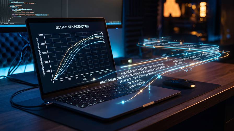Mlx.fast: qwen 3.8 27b triples speed on mac with multi-token prediction