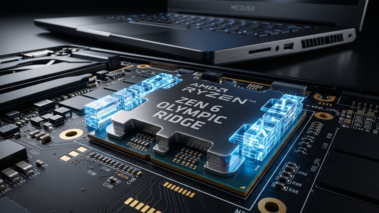 AMD Zen 6 per desktop e laptop: svelati Olympic Ridge e Medusa