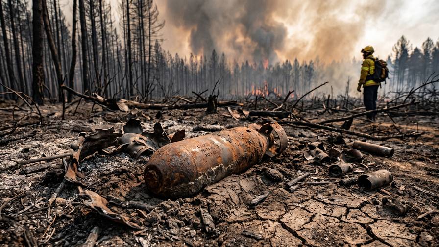 European wildfires detonate forgotten world war bombs