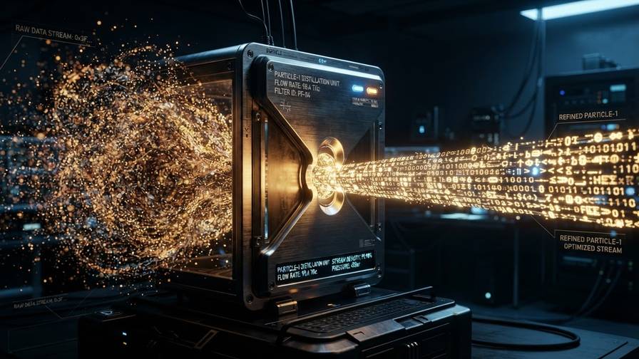 Particle-1 cuts 45% of tokens without losing coding accuracy