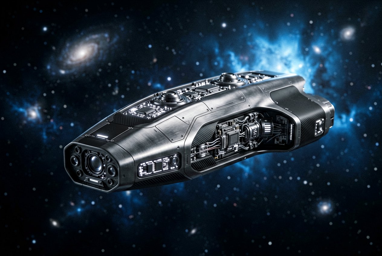 Space AI: a new solution to the fermi paradox