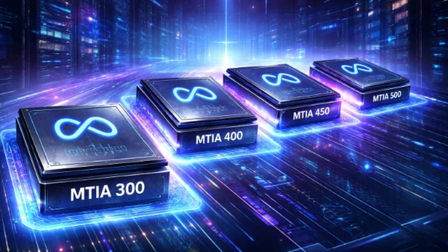 Meta mtia 300: integrated networking for faster recommendation model training